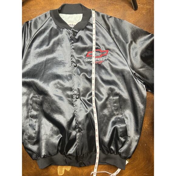 VTG 80s/90s Chevrolet Racing Embroidered West Ark USA Bomber Jacket Size XL - Picture 6 of 12